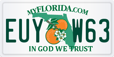 FL license plate EUYW63