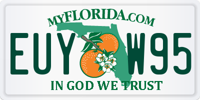 FL license plate EUYW95