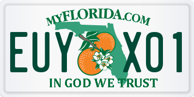 FL license plate EUYX01