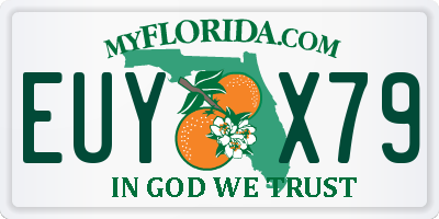 FL license plate EUYX79