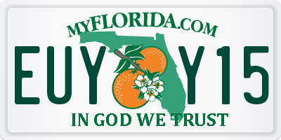 FL license plate EUYY15