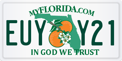 FL license plate EUYY21