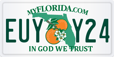 FL license plate EUYY24