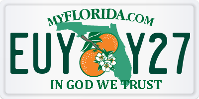 FL license plate EUYY27