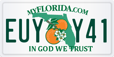 FL license plate EUYY41