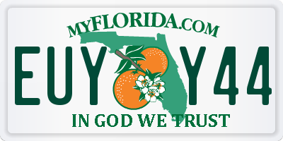 FL license plate EUYY44
