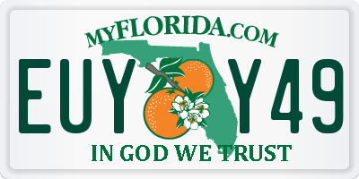FL license plate EUYY49