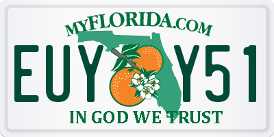 FL license plate EUYY51