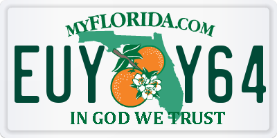 FL license plate EUYY64
