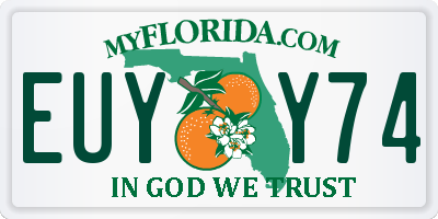 FL license plate EUYY74
