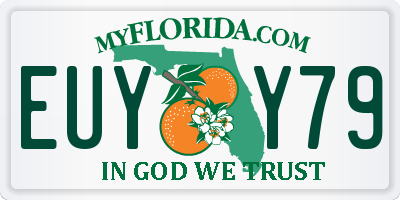 FL license plate EUYY79