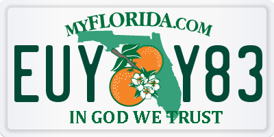 FL license plate EUYY83