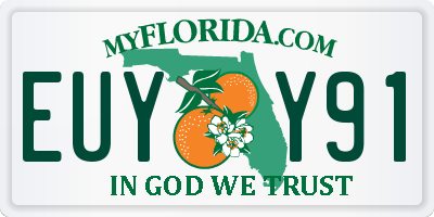 FL license plate EUYY91