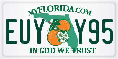 FL license plate EUYY95