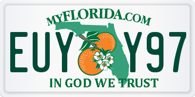 FL license plate EUYY97