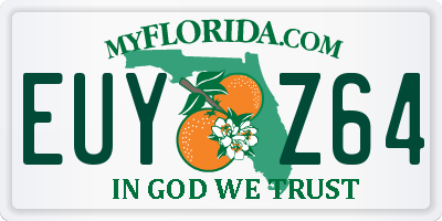 FL license plate EUYZ64