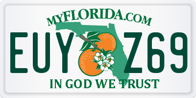 FL license plate EUYZ69