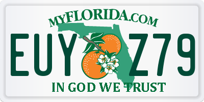 FL license plate EUYZ79