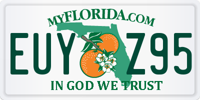 FL license plate EUYZ95