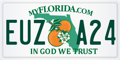FL license plate EUZA24