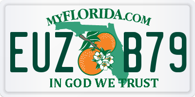 FL license plate EUZB79