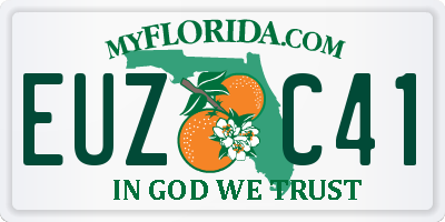 FL license plate EUZC41