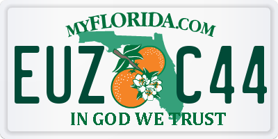 FL license plate EUZC44