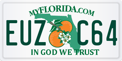 FL license plate EUZC64