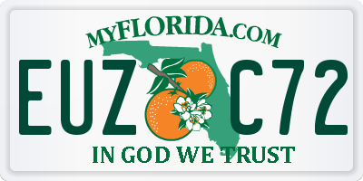 FL license plate EUZC72