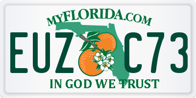 FL license plate EUZC73