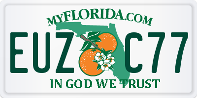 FL license plate EUZC77