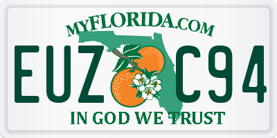 FL license plate EUZC94