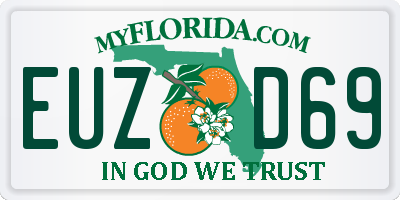 FL license plate EUZD69