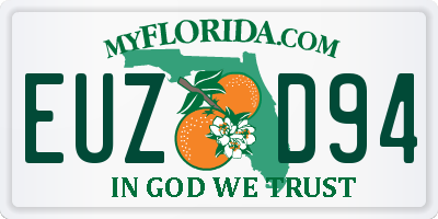 FL license plate EUZD94