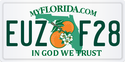 FL license plate EUZF28