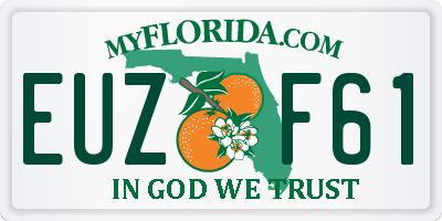 FL license plate EUZF61