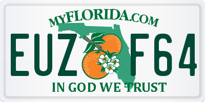 FL license plate EUZF64
