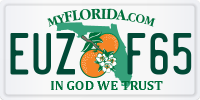 FL license plate EUZF65