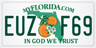 FL license plate EUZF69