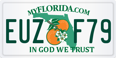 FL license plate EUZF79