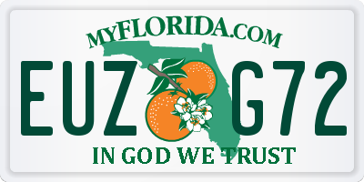 FL license plate EUZG72
