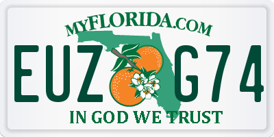 FL license plate EUZG74