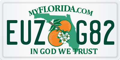 FL license plate EUZG82