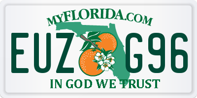 FL license plate EUZG96
