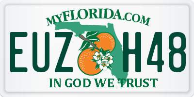 FL license plate EUZH48