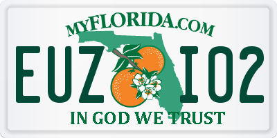 FL license plate EUZI02