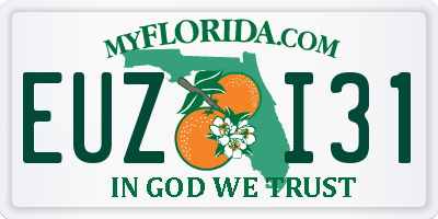 FL license plate EUZI31