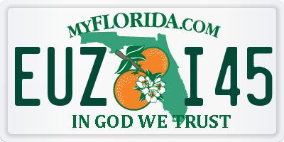 FL license plate EUZI45