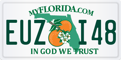 FL license plate EUZI48