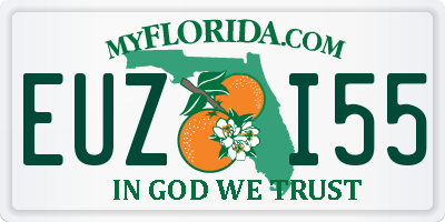 FL license plate EUZI55
